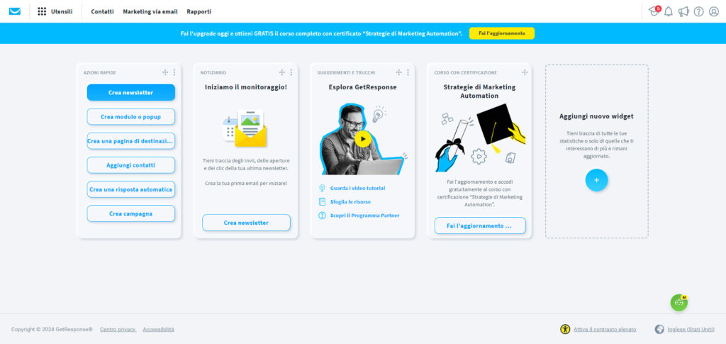 Piattaforma per creare campagne di email marketing con intelligenza artificiale