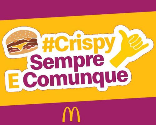 Contenuto social della campagna Crispy sempre e comunque
