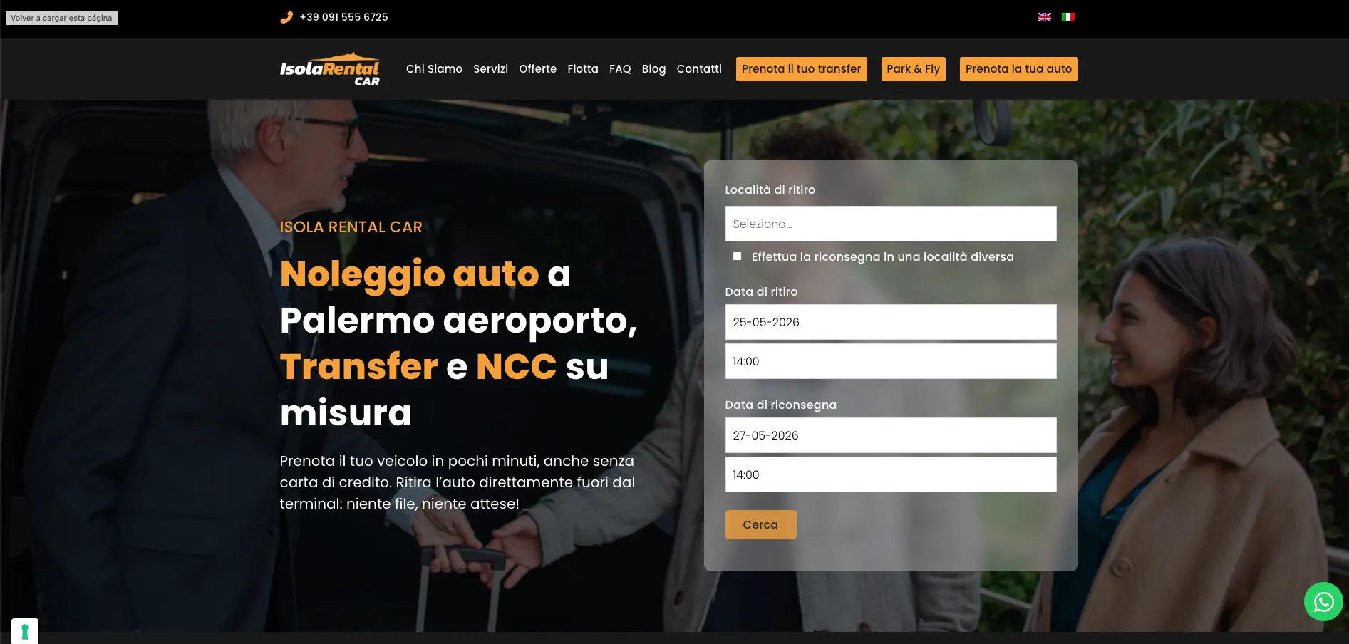 Sviluppo Web – Isola Rental Car